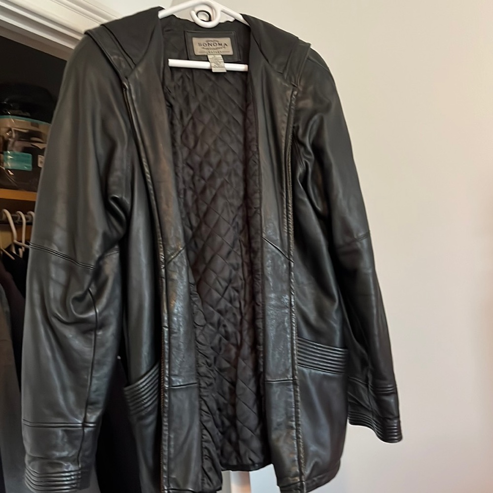 Black leather Jacket